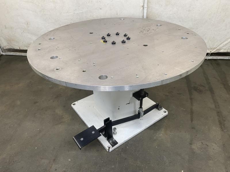 Wendetisch, 180° Rasttisch, Drehtisch mit Aluminiumplatte