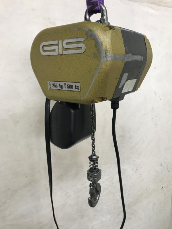 E-Kettenzug, Elektro Hubwerk, Kran mit Feinhub 250 kg