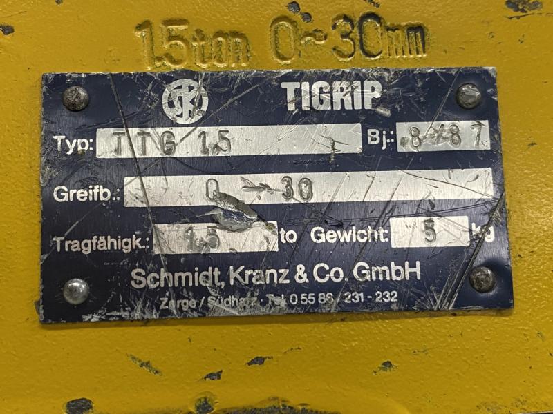 Hebeklemme, Blechgreifer, Blechklammer, Allzweckgreifer, Trägergreifer