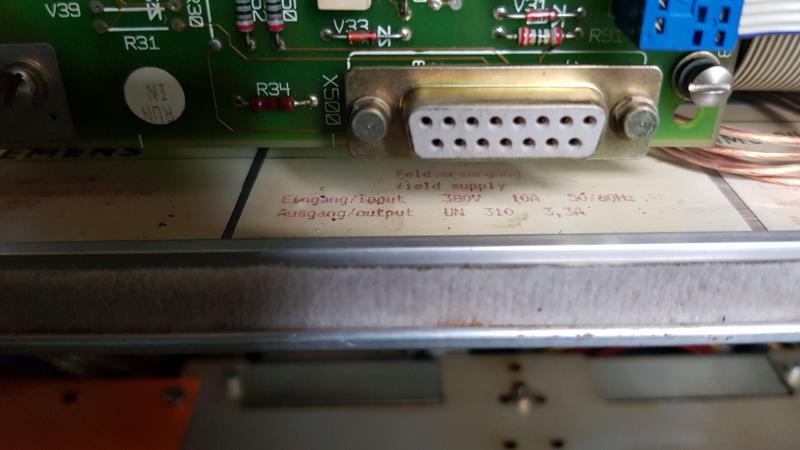 Gleichstrom-Hauptspindelantrieb, Stromrichtergeräte mit digitaler Reglung Simoreg V55, Spindelmodul