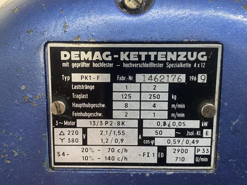 E-Kettenzug, Elektro Hubwerk, Kran