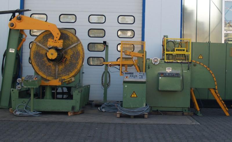 Bandanlage, Abwickelhaspel und Richtmaschine Bandanlage, Abwickelhaspel und Richtmaschine