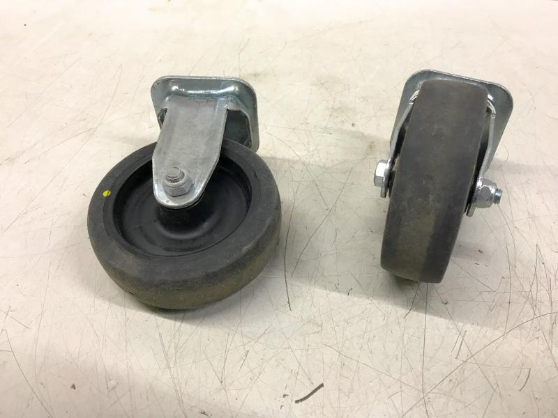 4 Stück Bockrollen für Transportroller (keine Lenkrollen)