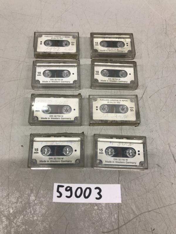 8 Stück Mini Kassette, Mini Cassettes 30 min. für Camcorder oder Datensicherung