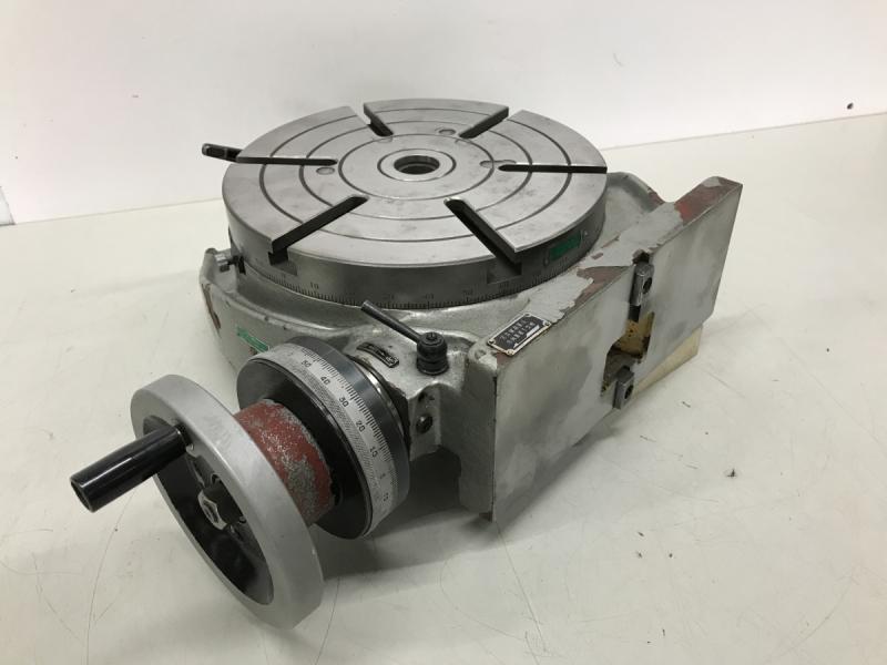 Rundtisch, Rundteiltisch mit Kurbel und Skala zum direkten + indirekten Teilen, Vertikal+Horizontal