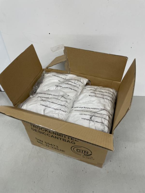 27 kg Trockenmittel zum binden von Feuchtigkeit in 16TME Beuteln, Desiccantbag nach DIN-55473-B