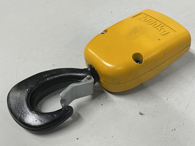 Kranhaken, Hubflasche, Unterflasche für Kettenzug, Lasthaken, 2-strängig