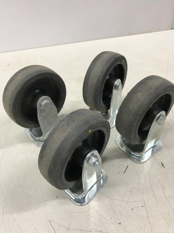 4 Stück Bockrollen für Transportroller (keine Lenkrollen)