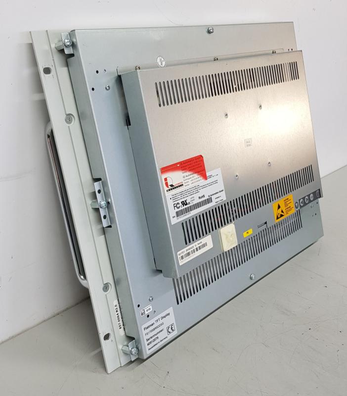 17" TFT Display mit stabiler Frontscheibe, Industrie-Monitor für 19 Zoll Server Rack