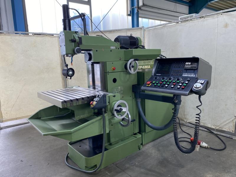 CNC Fräsmaschine, Werkzeugfräsmaschine mit Handrädern und Bahnsteuerung GRUNDIG Contur 2