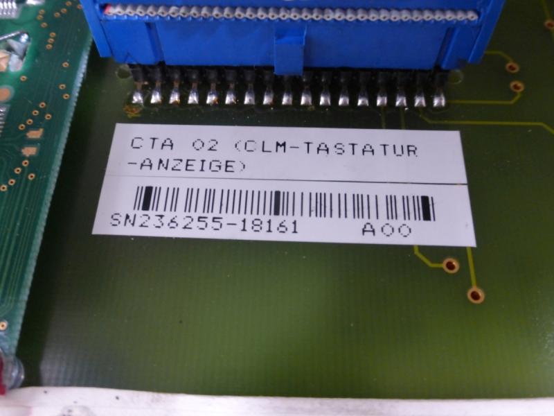 Tastatur, Bedienfeld, Bedienpult, Folientastatur, CNC Keyboard, Membran Keypad, CLM- Servo Tastatur - Anzeige