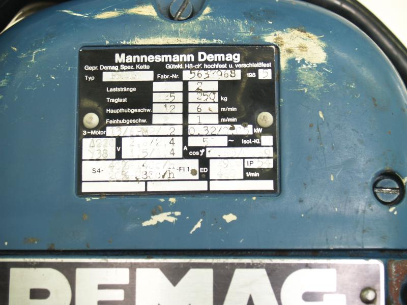 E-Kettenzug, Elektro Hubwerk, Kran