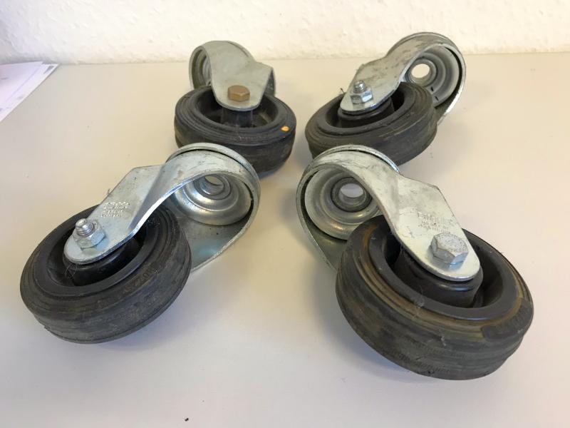 4 Stück Lenkrollen, wie Bockrollen