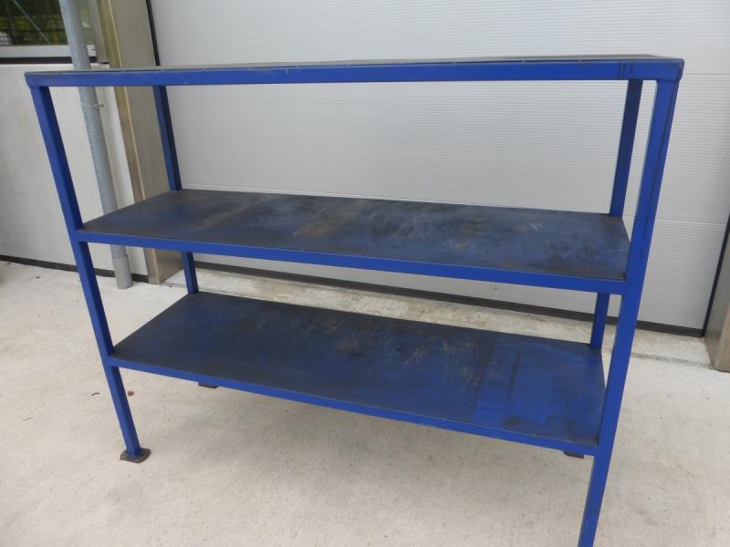 Metallregal, Werkstattregal Eigenbau Blechragal, Regal