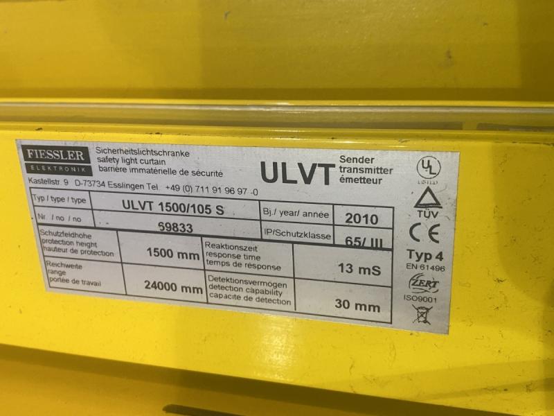 Mehrstrahl- Sicherheits- Lichtschranke, 1 Sender + 1 Empfänger + 2 Reflektoren