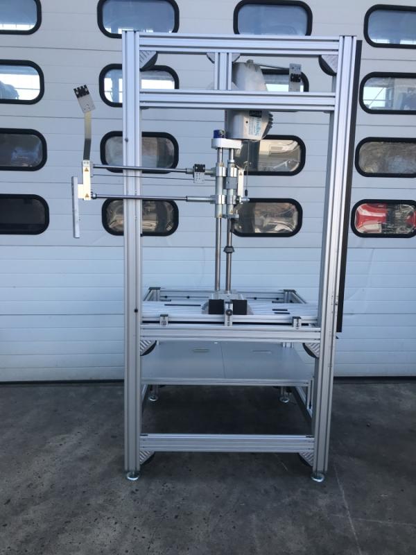 Handlinggerät, Handlingsystem, Manipulator für Schraubtechnik ALU-Systemprofil Gestell, Montageplatz