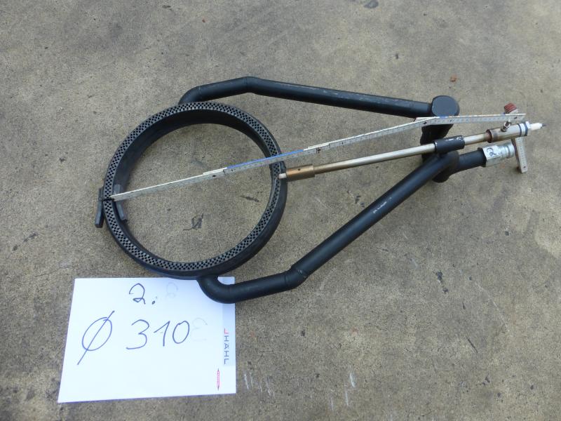 Flammerwärmungsgerät, Ringbrenner zum Erwärmen mit Ringdüsen, 10 Stück von Ø 310 mm bis Ø 990 mm