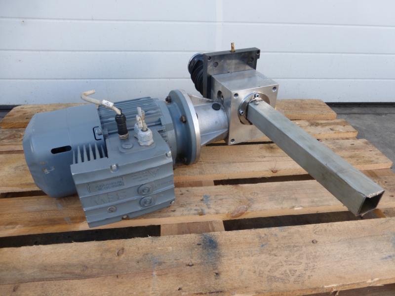 Elektromotor, Getriebemotor mit Schneckenrad Hubgetriebe E-Motor mit Frequenzumrichter