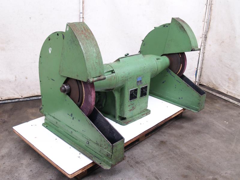 Doppelseitiger Schleif- und Polierbock für Scheiben Ø 800 mm