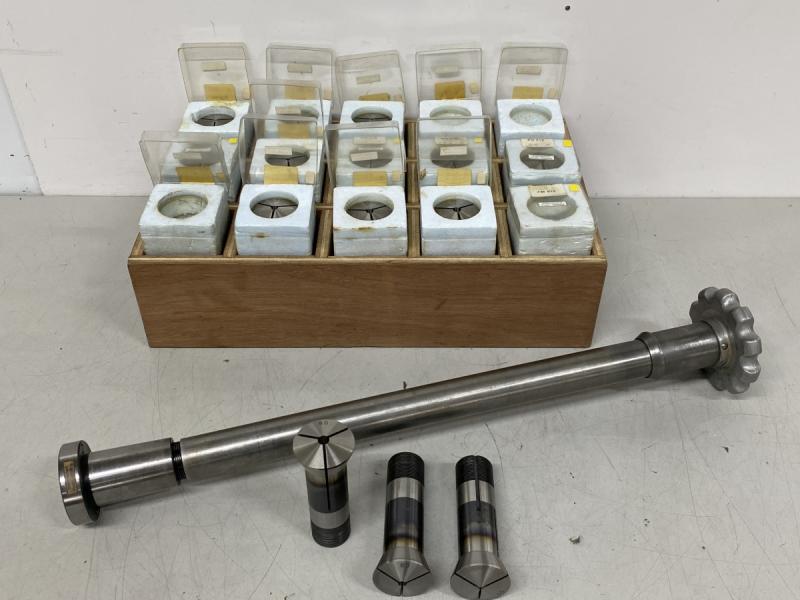 Spannzangensatz, Drehfutter-Spannhülsenaufnahme für Zugspannzangen