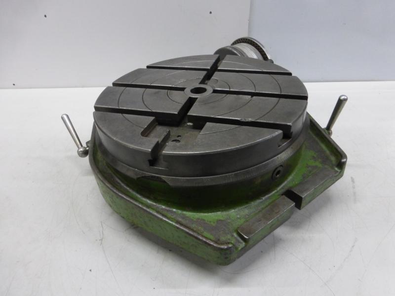 Rundtisch, Rundteiltisch mit Kurbel und Skala zum direkten und indirekten Teilen + Lochscheibe