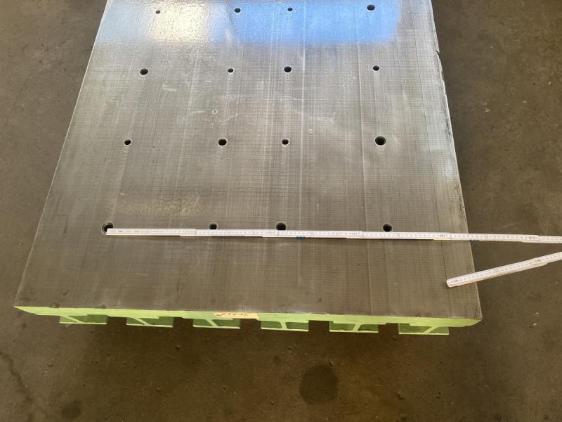 Aufspannplatte, Aufspanntisch, bearbeiteter Stahl Maschinentisch