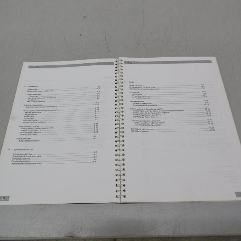 Handbuch- Satz, Betriebsanleitung, Bedienungsanleitung, Diagnoseanleitung,  Maschinenhandbücher, Steuerungshandbücher