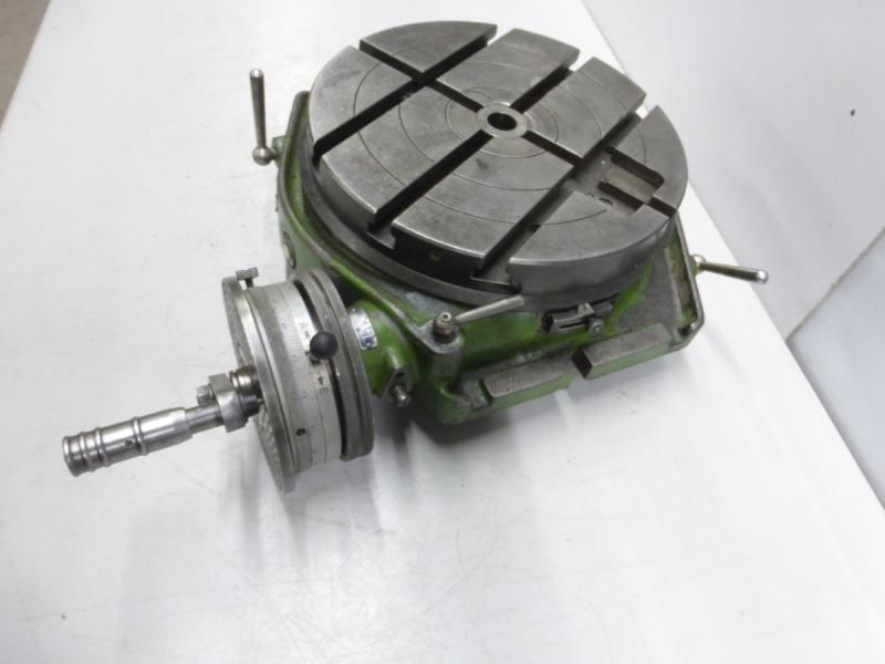 Rundtisch, Rundteiltisch mit Kurbel und Skala zum direkten und indirekten Teilen + Lochscheibe