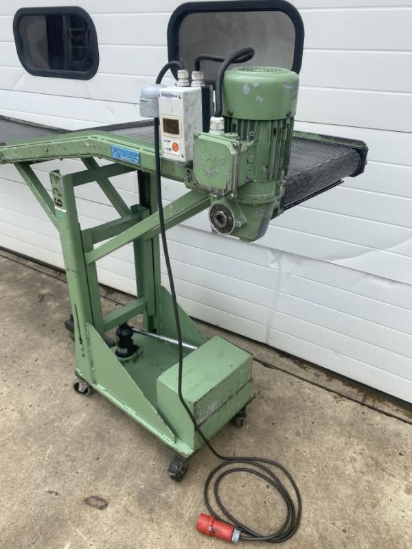 Z-Förderer, Förderband mit Metallgliederband, Metall-Gurtförderer, Bandförderer, Standförderer