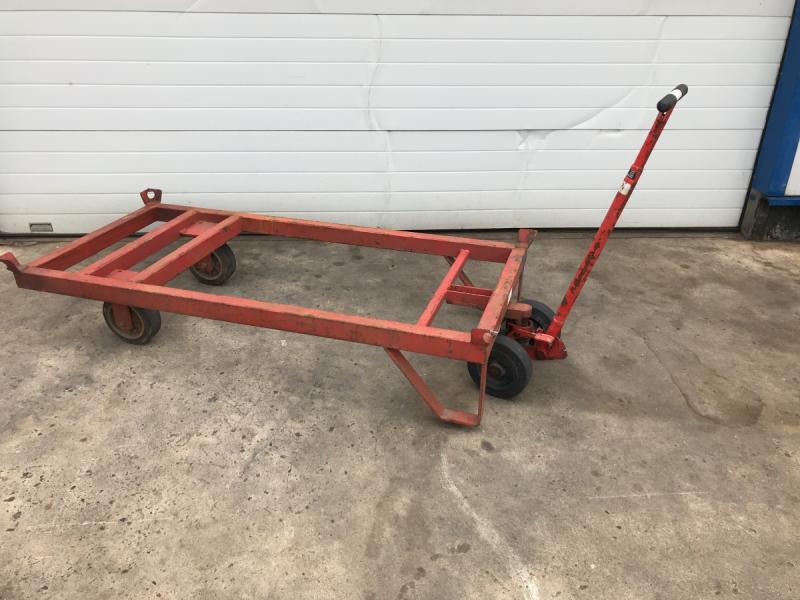 Rollpalette mit Hebelroller, Schwerlastanhänger, Pritschenanhänger Industrieanhänger, Materialanhänger, Transportwagen, Schwerlastwagen