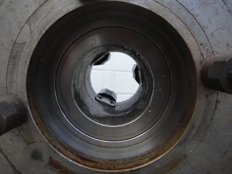 3-Backen Keilstangen Drehfutter vermutlich RÖHM oder SCHUNK, Baugleich Forkardt F315 oder