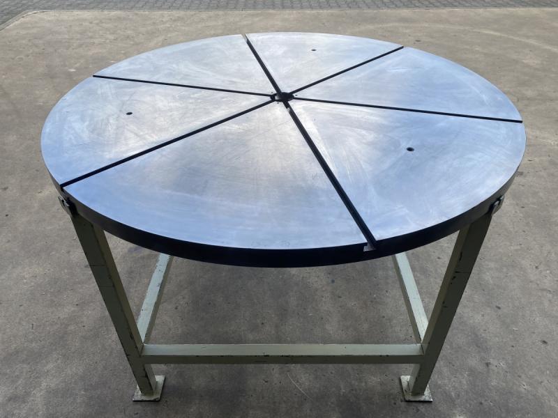 Runde Aufspannplatte mit T-Nuten, Aufspanntisch