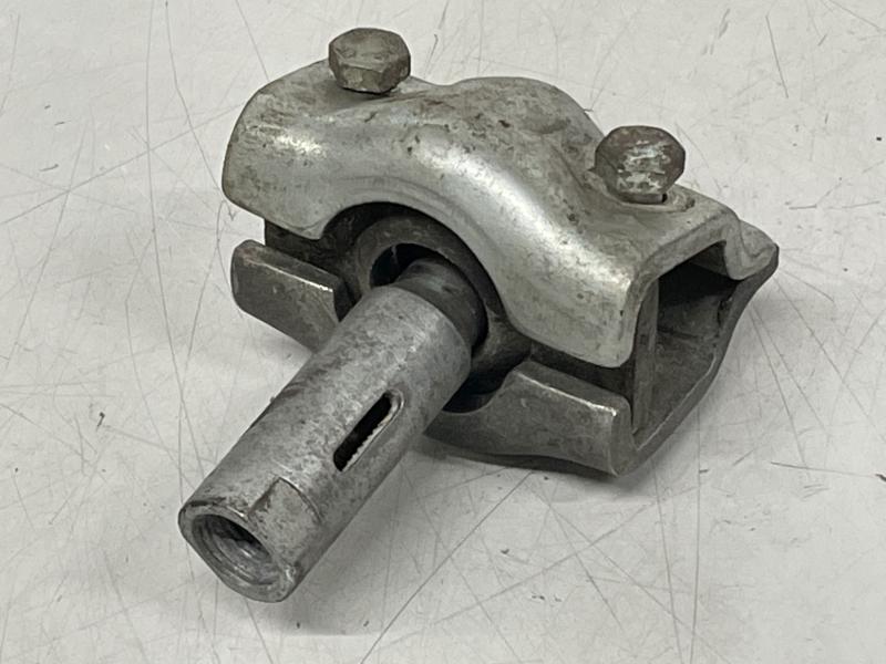 Hängelasche mit Klemmlaschen und 2 Schrauben mit  Kugelstange M16x1,5  für Leichtkransystem