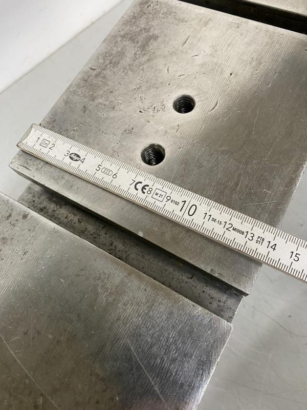 Aufspannplatte, Aufspanntisch, bearbeiteter Stahl Maschinentisch