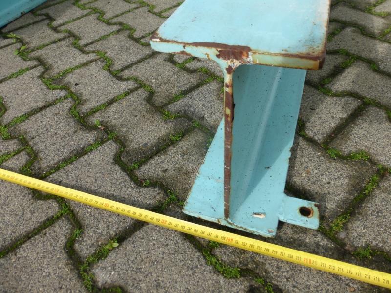 Einseitiges Kragarmregal für Stangenware oder Blechtafeln