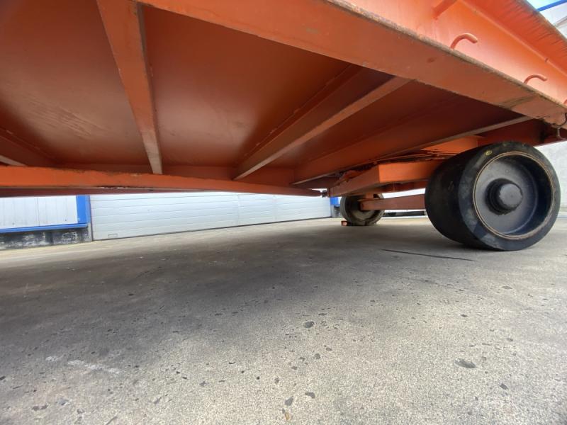 Plattform-Transportwagen, Schwerlastanhänger, Industrieanhänger mit 2-Achs Drehschemellenkung