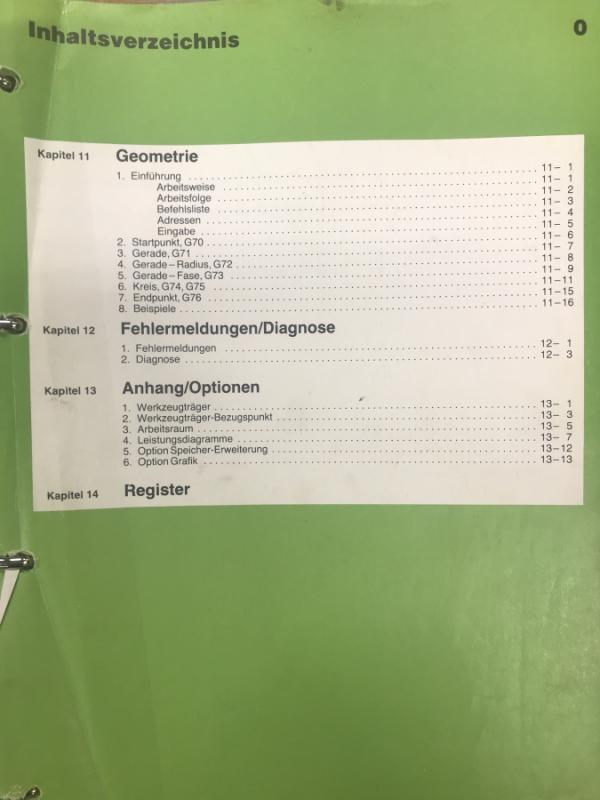 Programmieranleitung, Betriebsanleitung, Bedienungsanleitung, Handbuch, Anleitung, Operation Manual, für CNC Drehmaschine