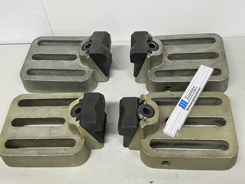 4 Stück Spannelemente, Niederzugspanner, Stabilspannbacken, Spannpratze