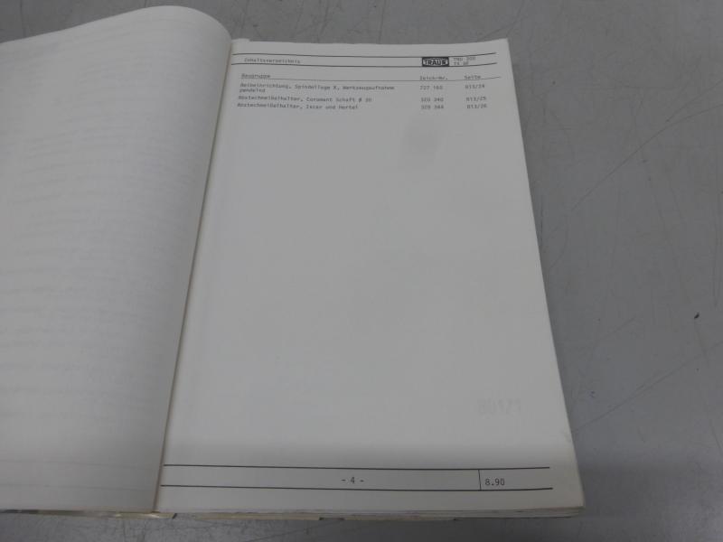 Schaltplan, Schaltpläne, Ersatzteilverzeichniss, Ersatzteilliste, Handbuch, Anleitung für CNC Drehmaschine TRAUB TND 300 mit TX 8F Steuerung