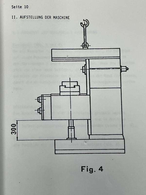 Bedienungsanleitung, und Schaltplan für Fräsmaschine