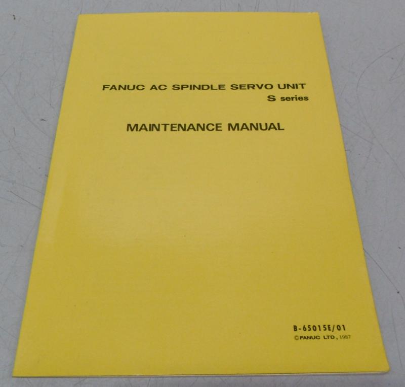 Handbuch, Betriebsanleitung, Bedienungsanleitung, Maintenance Manual,  FANUC AC Spindle Servo Unit S series