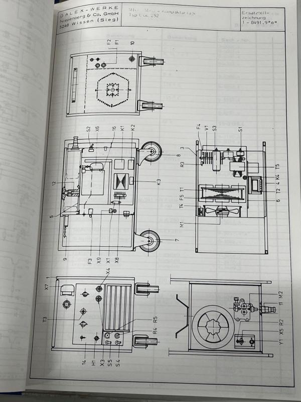 Bedienungsanleitung, Betriebsanleitung, Stromlaufplan für Schutzgasschweißgerät MIG/MAG