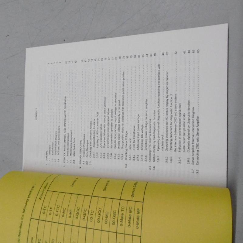 Handbuch Satz, Betriebsanleitung, Bedienungsanleitung, Maintenance Manual,  Operators Manual Fanuc Series O/OO für Drehmaschine, Drehbank, Lathe