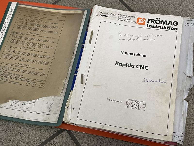 Bedienungsanleitung, Wartungsanleitung, Hydraulikplan und Stromlaufplan Nutenziehmaschine Bedienungsanleitung, Wartungsanleitung, Hydraulikplan und Stromlaufplan Nutenziehmaschine