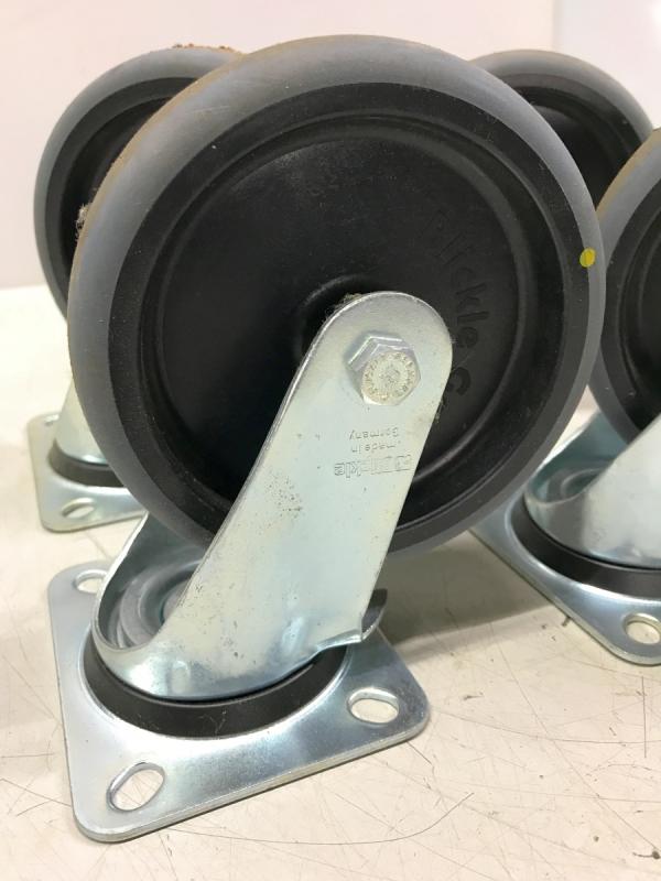 4 Stück Bockrollen, Lenkrollen mit Feststeller, lenkbare Schwerlastrolle für Transportroller 4 Stück Bockrollen, Lenkrollen mit Feststeller, lenkbare Schwerlastrolle für Transportroller