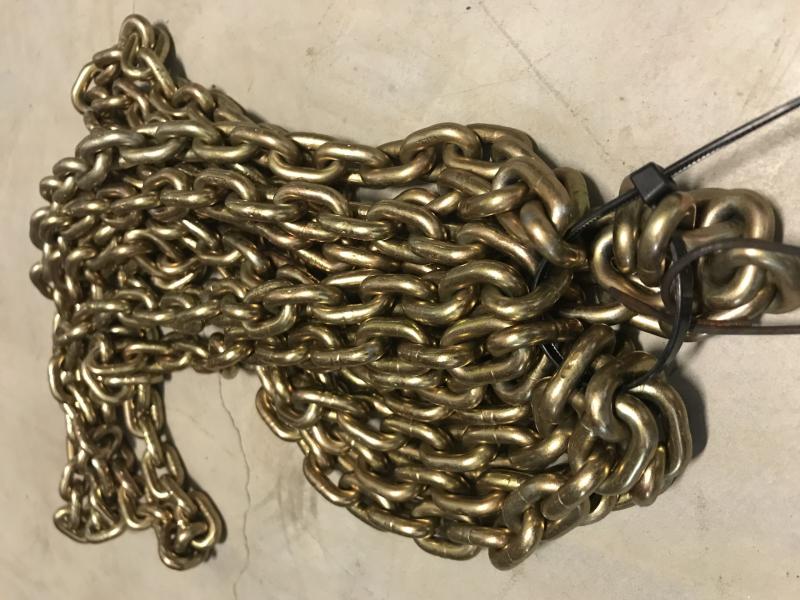 Lastkette für Kran, Anschlagkette, Gliederkette für Kettenzug DEMAG, Galvanisch verzinkte Rundstahlkette
