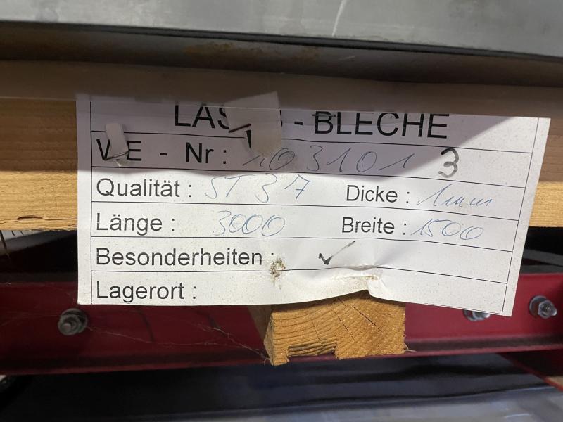 Stahlblech, Blechtafel, Karosserieblech für Oldtimerreparatur, Feinblech - Blechdicke 1 mm