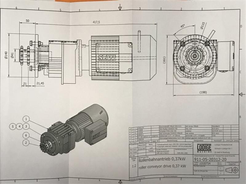 Stirnradgetriebemotor, Getriebemotor, Elektromotor