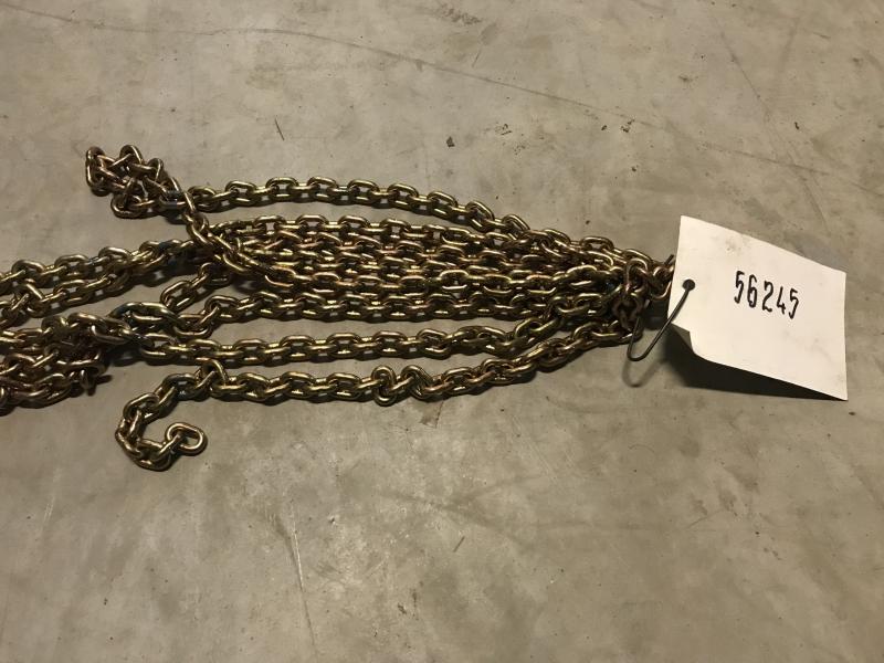 Lastkette für Kran, Gliederkette für Kettenzug DEMAG, Galvanisch verzinkte Rundstahlkette (Gold)