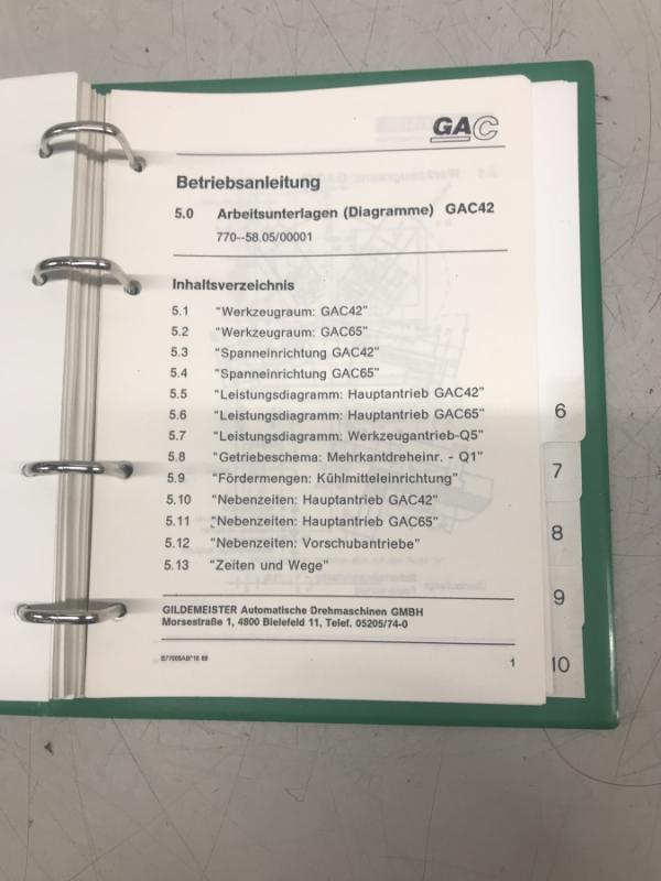 Betriebsanleitung, Bedienungsanleitung, Handbuch, Anleitung, Operation Manual, für CNC Drehmaschine